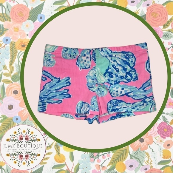 Lilly Pulitzer Other - 🎀🦩🌴Little Liza Pink Pout Barefoot Princess Shorts🦩🌴🎀
